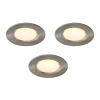 Castorama 3 Spot à Encastrer LED Intégrée 2 En 1 Avec Interrupteur Colours Thorold Rond Métal Chromé Brossé IP20 Ø 8,5 cm économies garanties 7