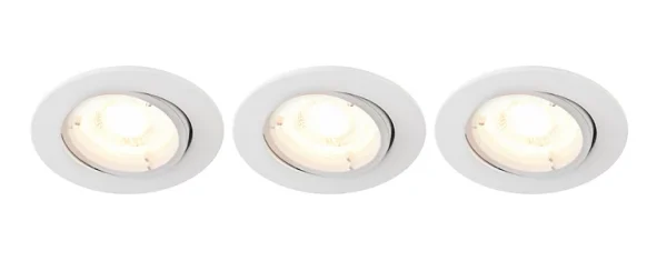 Castorama 3 Spots à Encastrer Colours Caius IP20 Blanc Ø8,5 Cm acheter en ligne 1