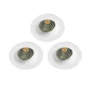 Castorama 3 Spots à Encastrer Hobson LED Intégrée Blanc IP20 Ø 8,8 Cm 6W 420lm Blanc Chaud Colours Pas Cher Magasin Soldes 5