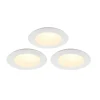 Castorama 3 Spots à Encastrer LED Intégrée Colours Karluk Ø8cm 2700K 4000K boutique pas cher 5