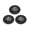 Castorama 3 Spots à Encastrer LED Intégrée Hobson IP20 Noir Colours prix pas cher 7