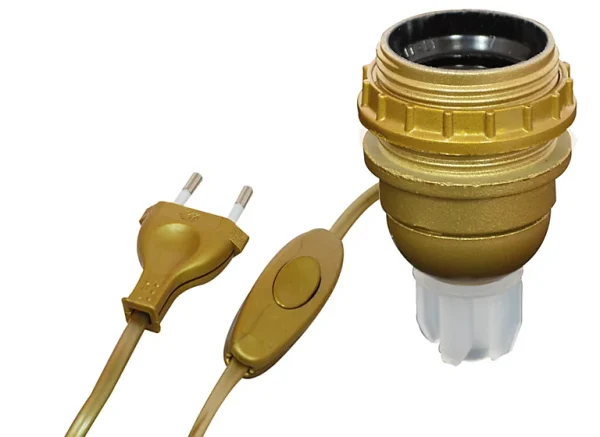 Castorama Adaptateur Bouteille Tibelec E27 60W 4Z 250V Plastique Or boutique en ligne france 1