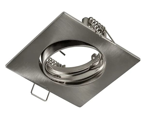 grossiste Castorama Anneau Carré Pour Spot à Encastrer LED Colours Ares Métal Chromé Brossé Ø8,5 Cm 1