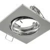 nouveau produit Castorama Anneau Carré Pour Spot à Encastrer LED Colours Ares Métal Chromé Mat Ø8,5 Cm 7