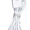 en solde Castorama Cordon Avec Interrupteur + Fiche Tibelec 1m50 Blanc 7