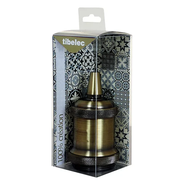 Castorama Douille E27 Métal Bronze Ø40 X L.55mm Tibelec Top ventes 1