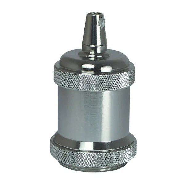 Castorama Douille E27 Métal Nickel Ø5 X L.9 Cm Tibelec ﻿soldes 1