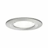 en ligne Castorama Kit Encastrable Nova Fixe LED IP44 6,5W 4000K 230V GU10 51mm Acier Bros/alu Zinc 5