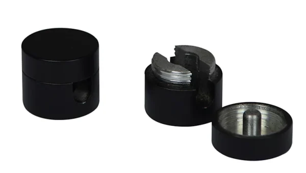 magasin pour Castorama Lot 2 Passe-câbles Aluminium Noir Ø2 Cm Tibelec 1