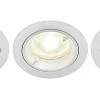 Castorama Lot 3 Spots à Encastrer Caius LED GU5.3 Ø8,5cm IP65 345lm 35W 5.2W Blanc Neutre Livraison Standard/Rapide 5