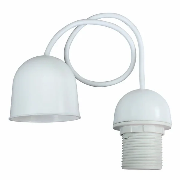 Castorama Montures Plastique Douille Tibelec E27 60W Blanc ø70 X H.60mm Livraison rapide 1