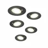 Castorama Pack 5 Spots Encastrable Noir Ø85cm IP20 400lm 4,9W Blanc Chaud officiel 7