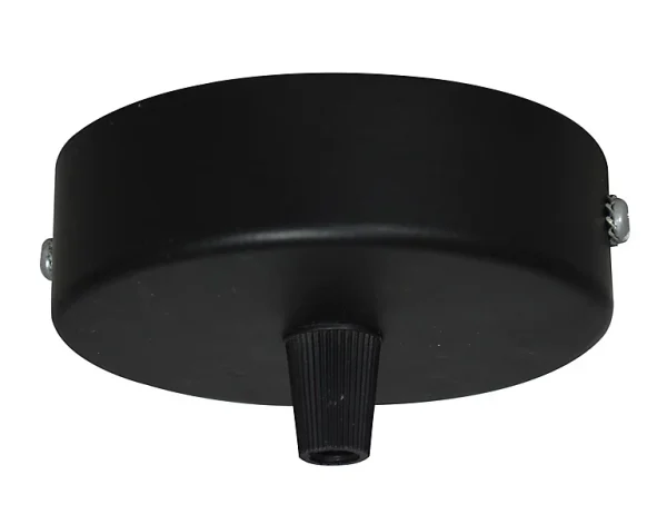 Neuve avec étiquette Castorama Pavillon Cylindrique TIBELEC Métal Noir Ø90 X H.25 Mm 1