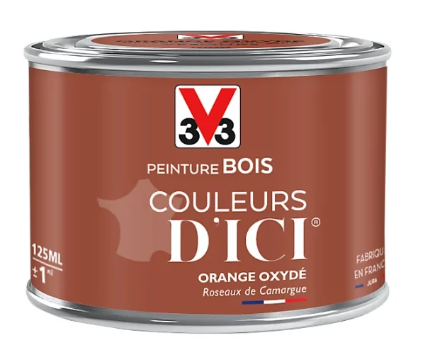 à prix d'occasion Castorama Peinture Bois Couleurs D’ici Orange Oxydé Velours V33 0,125L 1