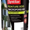 boutique pas cher Castorama Peinture Bois Microporeuse Intérieur Extérieur Blanc Syntilor 2,5L 5