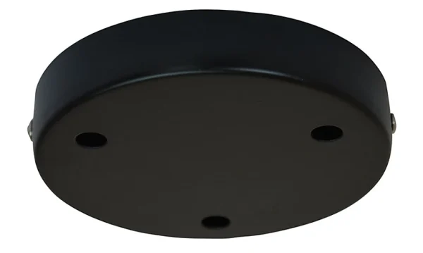 Castorama Plafonnier Métal Noir 3 Câbles : Ø12 X H. 2,5 Cm Tibelec guranteed de qualité 1