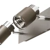 Top ventes Castorama Réglette 2 Spots Hades Métal Gris/chrome LED 2×3,5 W 7