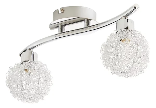 site en ligne Castorama Réglette 2 Spots Phaidros Métal Chrome G9 2×25 W 1