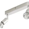 Les achats en ligne Castorama Réglette 2 Spots Sasha Métal Argent GU10 2×50 W 5