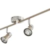 qualité d’originales Castorama Réglette 4 Spots Aphroditus Métal Chrome Brossé GU10 4×50 W 5