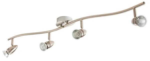 outlet soldes Castorama Réglette 4 Spots Aspis Métal Chrome GU10 4×50 W 1