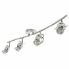 france en ligne Castorama Réglette 4 Spots Astraea Métal Chrome GU10 4×35 W 5