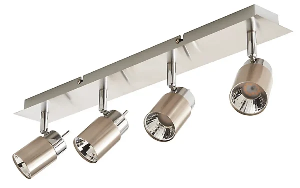 Castorama Réglette 4 Spots Hades Métal Chrome LED 4×3,5 W achat 1