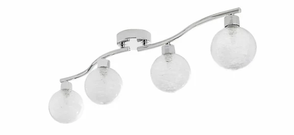en vente Castorama Réglette 4 Spots Onnes Métal/verre Chrome G9 4×25 W 1