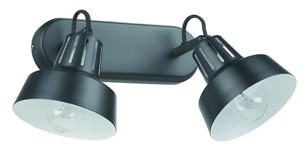 Castorama Réglette Spot 2 Lumières E14 10W GoodHome Yarra Noir Mat L.28,5 X L.22,4 X H.18.5 Cm boutique en ligne france 1