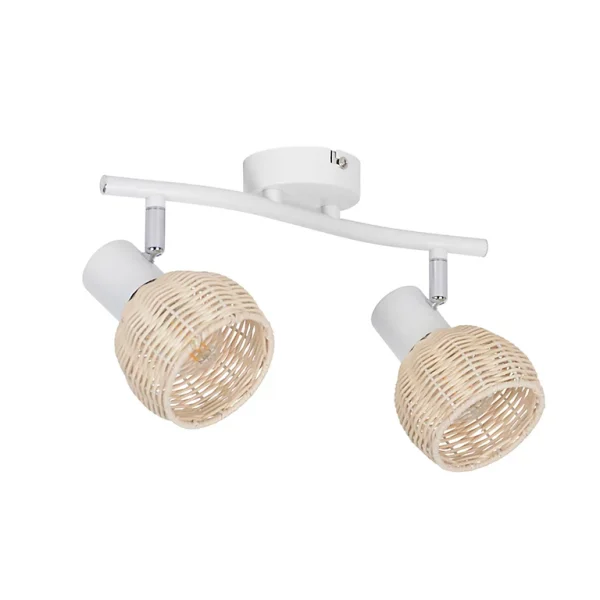 Castorama Réglette Spot 2 Lumières E14 40W Corep Calanques L.33 X H.14 X P.15cm bas prix 1