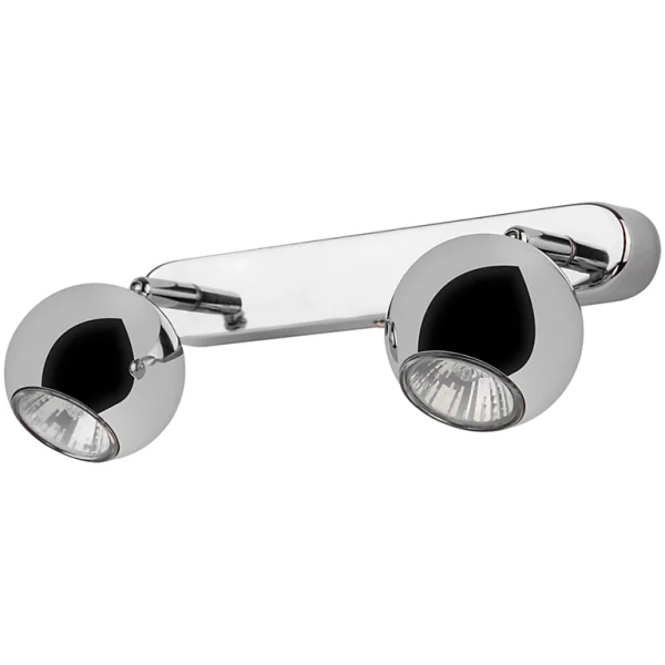 Castorama Réglette Spot 2 Lumières GU10 7W GoodHome Roccheta Chrome L.26 X L.4 X H.12 Cm qualité d’originales 1