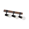 magasin Castorama Réglette Spot 3 Lumières E27 40W Corep Aalto Noir L.44 X H.9.5 X P.12,5 Cm 5