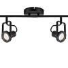 site officiel Castorama Réglette Spot 6 Lumières GU10 5W GoodHome Chaman Noir Mat L.180 X L.12 X H.21 Cm 5