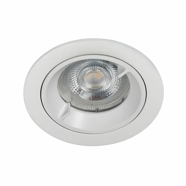 Castorama Spot à Encastrer Caius LED GU10 Ø8,5cm IP44 345lm 50W 5.2W GoodHome Blanc Neutre Pas Cher Magasin Soldes 1